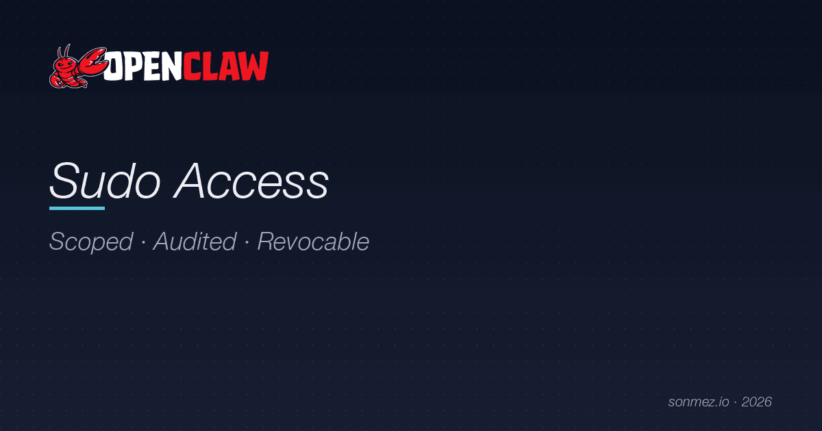 Setting Up Sudo for OpenClaw Safely